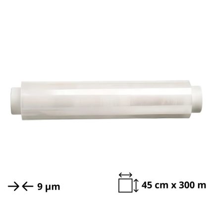 Folija prehrambena PE 45 cm x300 m 9 μm
