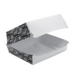 Kutija za hamburger 225x180x90 mm, Black&White 50 kom