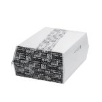 Kutija za hamburger 225x180x90 mm, Black&White 50 kom