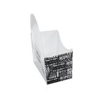 Burger/Bagel ambalaža 120x50x120mm, Black&White 50 kom