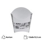 Kutija za pomfrit 130x80x135mm, Black&White [9 kom/pak]