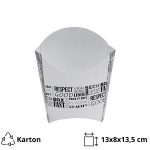 Kutija za pomfrit 130x80x135mm, Black&White [9 kom/pak]