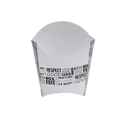 Kutija za pomfrit 130x80x135mm, Black&White [9 kom/pak]