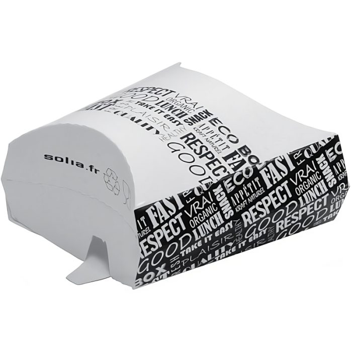 Kutija za pomfrit 130x80x135mm, Black&White [9 kom/pak]