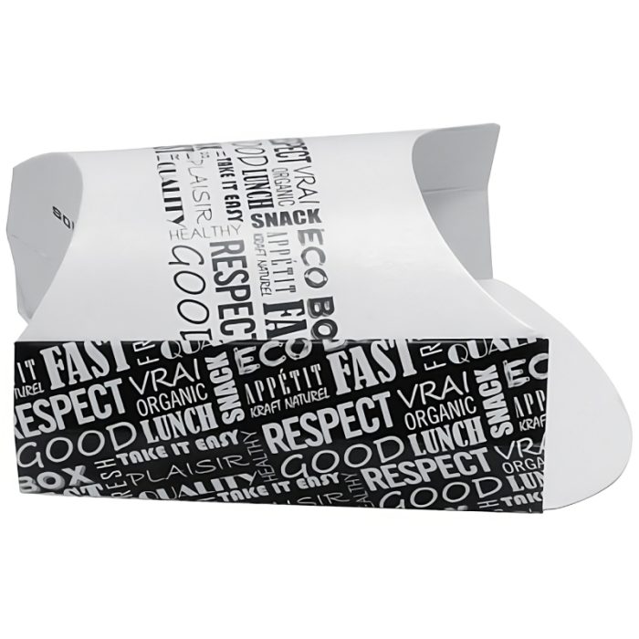 Kutija za pomfrit 130x80x135mm, Black&White [9 kom/pak]
