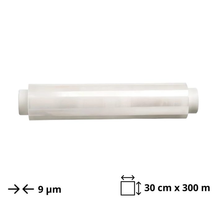 Folija prehrambena PE 30 cm x300 m 9 μm