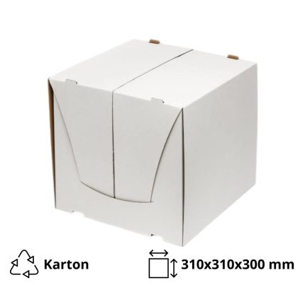 Kutija za kolače 310x310x300 mm, bijela