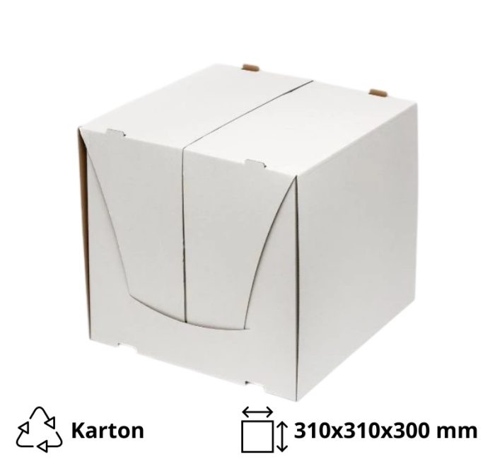 Kutija za kolače 310x310x300 mm, bijela