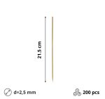 Štapići za ražnjić 21,5 cm 200 kom
