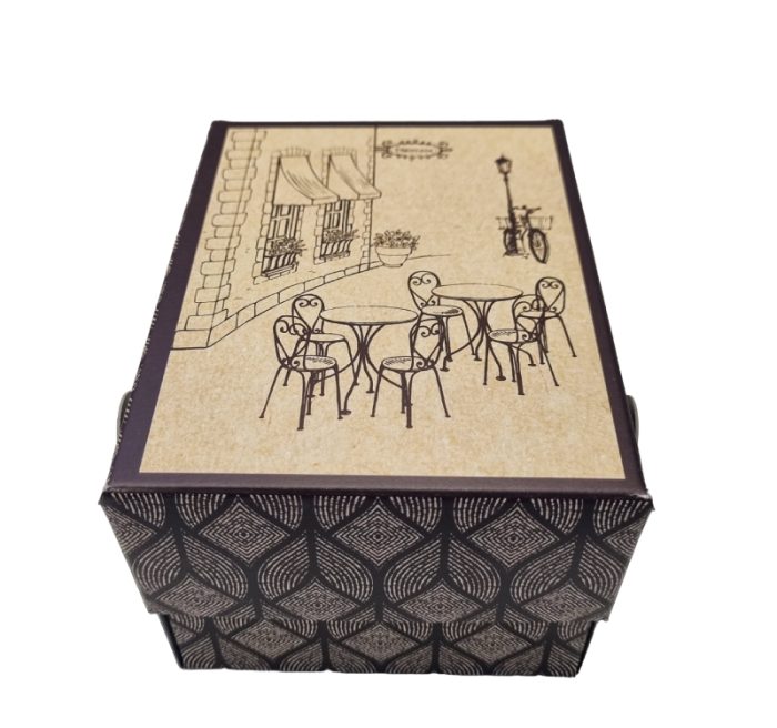Kutija s poklopcem za desert 13x10x8 cm STREET BOX [10 kom/pak]