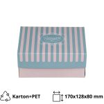 Kutija s poklopcem za desert 17x12.8x8 cm ALUMINIUM PATISSERIE [10 kom/pak]