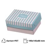Kutija s poklopcem za desert 19×14.5×8 cm ALUMINIUM PATISSERIE [15 kom/pak]