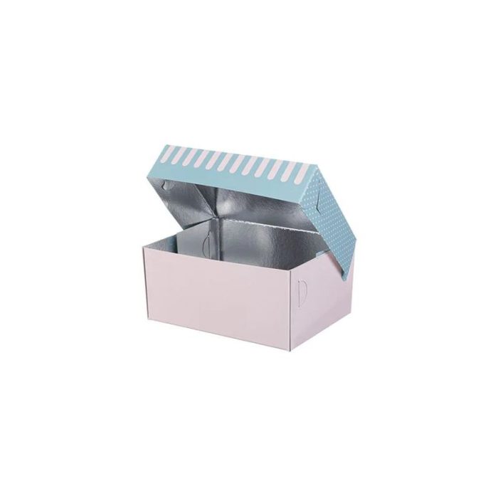 Kutija s poklopcem za desert 17×12.8×8 cm ALUMINIUM PATISSERIE [10 kom/pak]