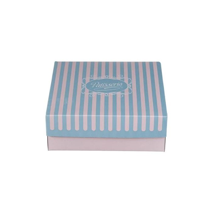 Kutija s poklopcem za desert 21.8×21.6×8 cm ALUMINIUM PATISSERIE [10 kom/pak]