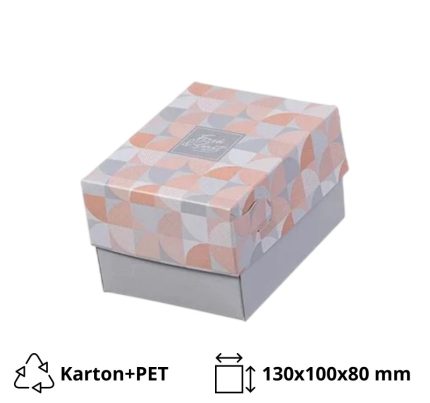 Kutija s poklopcem za desert 13x10x8 cm SWEET & FRESH [14 kom/pak]