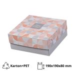 Kutija s poklopcem za desert 19x19x8 cm SWEET & FRESH [29 kom/pak]