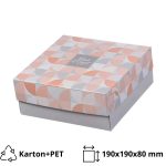 Kutija s poklopcem za desert 19x19x8 cm SWEET & FRESH [29 kom/pak]