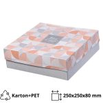 Kutija s poklopcem za desert 25x25x8 cm SWEET & FRESH [14 kom/pak]
