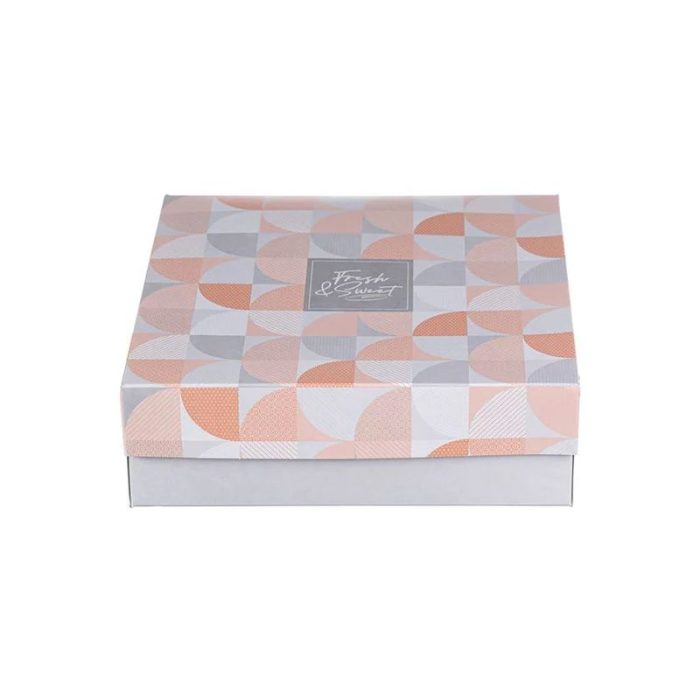 Kutija s poklopcem za desert 25x25x8 cm SWEET & FRESH [14 kom/pak]