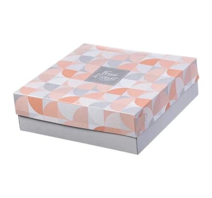 Kutija s poklopcem za desert 25x25x8 cm SWEET & FRESH [14 kom/pak]