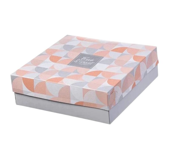 Kutija s poklopcem za desert 25x25x8 cm SWEET & FRESH [14 kom/pak]