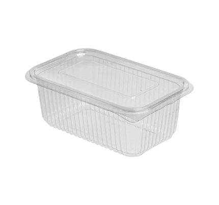 Posuda s ravnim poklopcem PET 1000 ml 172х105х68 prozirna [100 kom/pak]