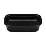 Posuda sa poklopcem PP AMERICAN STYLE 1250 ml 217x146x64 mm crna [50 kom/pak]