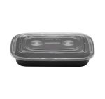 Posuda sa poklopcem PP AMERICAN STYLE 750 ml 217x146x43 mm crna [50 kom/pak]