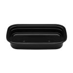 Posuda sa poklopcem PP AMERICAN STYLE 1000 ml 217x146x51 mm crna [50 kom/pak]