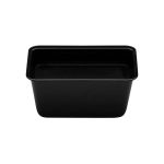 Posuda sa poklopcem PP 1000 ml 176x124x80 mm crna [50 kom/pak]