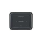 Posuda sa poklopcem PP 1600 ml 239x188x55 mm crna [50 kom/pak]