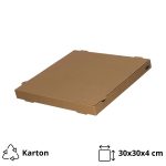 Kutija za pizzu 300х300х40 mm mikro valovit karton kraft [100 kom/pak]