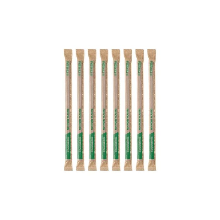 Slamke papirnate l=210 mm d=8 mm MIX pojedinacno pakiranje 500 kom/pak