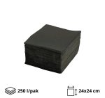 Papirnate salvete 2 sl 24×24 cm 250 l/pak, crno