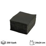 Papirnate salvete 2 sl 24x24 cm 250 l/pak, crno