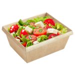 Papirnata posuda OneClick 250 ml, 100x85x45 mm, kraft/kraft, bez poklopca 50 kom