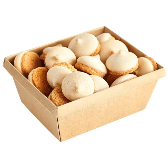 Papirnata posuda OneClick 250 ml, 100x85x45 mm, kraft/kraft, bez poklopca 50 kom