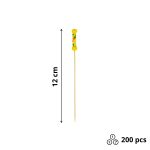 Pikalica od bambusa RIO Yellow 12cm 200 kom/pak