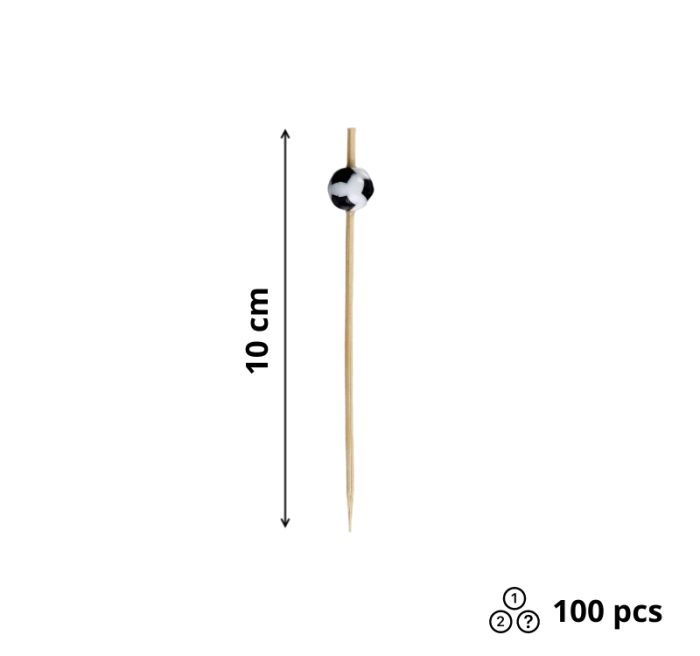 Pikalica od bambusa Football 10cm 100 kom/pak