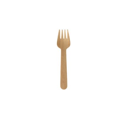 Mini vilica od bambusa BAMBUS SNACK 9,5cm 100 kom