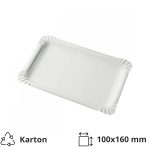 Papirnati tanjur 100х160 mm bel [250 kom/pak]