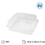 Posuda za poklopcem PET 195х195х70 mm prozirna [100 kom/pak]