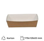 Papirnata plitica 170x120x53 mm kraft [90 kom/pak]