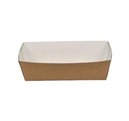 Papirnata plitica 165x100x53 mm (gornje dimenzije) kraft 90 kos