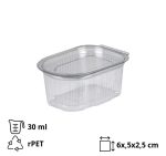 Posuda za umake sa poklopcem rPET 30 ml prozirna [500 kom/pak]
