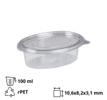 Posuda za umake sa poklopcem rPET 100 ml prozirna [500 kom/pak]