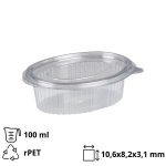 Posuda za umake sa poklopcem rPET 100 ml prozirna [500 kom/pak]