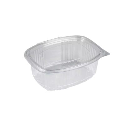 Posuda s ravnim poklopcem rPET 250 ml prozirna [100 kom/pak]