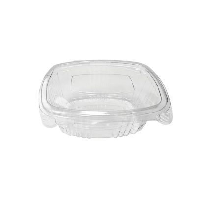 Posuda s ravnim poklopcem rPET 375 ml prozirna [100 kom/pak]