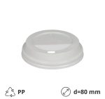 Poklopac s rupom PP d=80 mm bjeli 100 kom
